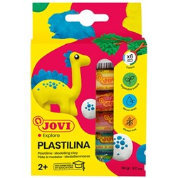 Пластилин на растительной основе, 6 цветов, 90 г, JOVI, картон, европодвес, для малышей