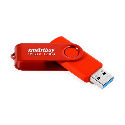 Флеш-накопитель 128Гб USB 3.0/3.1 "Smartbuy Twist" Red (SB128GB3TWR)