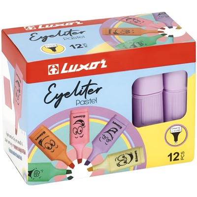 Текстмаркер Luxor " Eyeliter Pastel" 1-4.5мм пастельный фиолетовый (4036P)