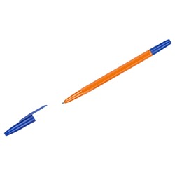 Ручка шар. СТАММ "511" (РШ-30388) синяя 0.7мм, оранжевый корпус