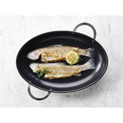 Сковорода для рыбы антипригарная, 37.5×25 см