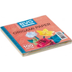 Бумага для оригами BVG paper 14х14 10цв 100л (Артикул: 28369)
