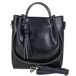 Женская кожаная сумка 322-1 BLUE