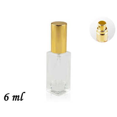 Флакон для духов с пульверизатором, стекло, 6 ml