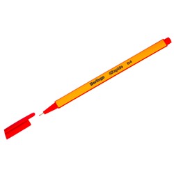 Ручка капиллярная Berlingo "Rapido" красная 0.4мм (CK_40102) трехгранный корпус
