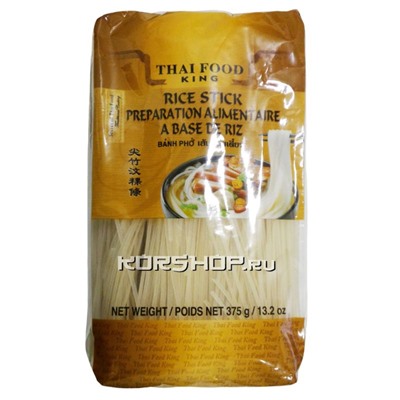 Рисовая лапша Thai Food King 3 мм, Таиланд, 375 г