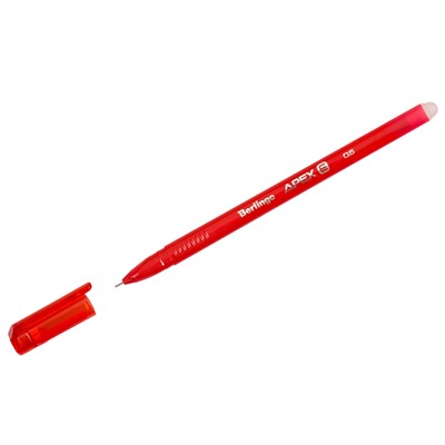 Ручка гелевая Berlingo "Apex E" стираемая, 0.5мм красная (CGp_50213) трехгранная