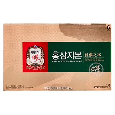 Напиток Хон Сам Ди Бон из корня красного корейского женьшеня Korean Red Ginseng Tonic, Корея, 1200 мл Акция