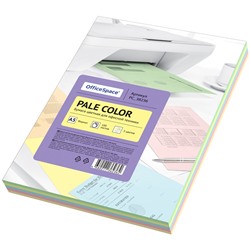 Бумага "OfficeSpace. Pale Color" А5, 80г/м, 100л./5цв. (PC_38236)