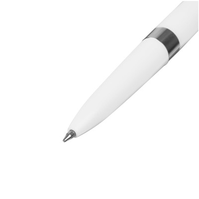 Ручка шар. OfficeSpace (TBbu_68794) синяя, 0.7мм, белый корпус, белая подставка