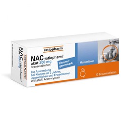 NAC-ratiopharm (Нак-ратиофарм) akut 200 mg Hustenloser 10 шт