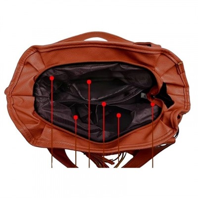 Женская кожаная сумка 8821-1 BLACK