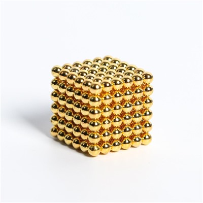 Неокуб «Золотой» 3мм, 216 шариков (со скретч слоем)