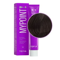 TEFIA Mypoint 5.8 Гель-краска для волос тон в тон / Светлый брюнет коричневый, безаммиачная, 60 мл