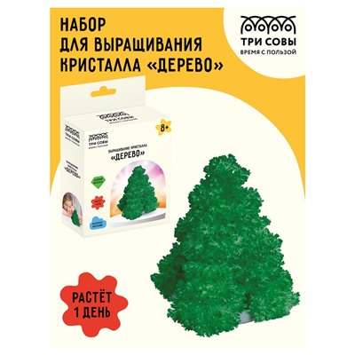 Выращивание кристаллов "Дерево. Зеленый" (ВКд_48904, ТРИ СОВЫ)