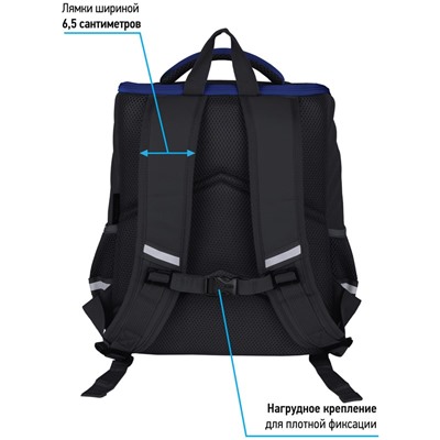 Рюкзак Berlingo Concept "Best way" (RU07229) 35*27*16см, облегченный, 1 отделение, 4 кармана, эргономичная спинка