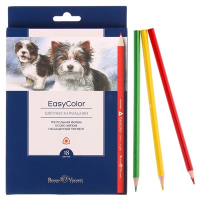 Карандаши 18 цветов Easycolor