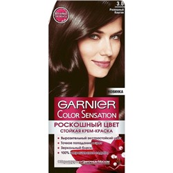 Краска для волос Garnier Color Sensation «Роскошный цвет», тон 3.0, роскошный каштан