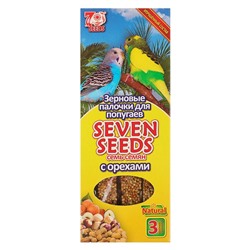 Палочки Seven Seeds для попугаев, орехи, 3 шт, 90 г