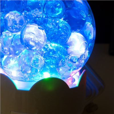 Ночник "Шарики" LED бело-синий 7х7х11 см