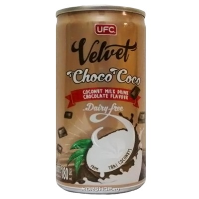 Шоколадный напиток на основе кокосового молока Choco Coco Velvet, Таиланд, 180 мл. Срок до 23.04.2022.Распродажа