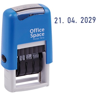 Датер-мини OfficeSpace, месяц цифрами, банк (BSt_40523)