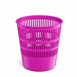 Корзина для бумаг и мусора ErichKrause Neon Solid, 12 литров, пластик, сетчатая, розовый неон