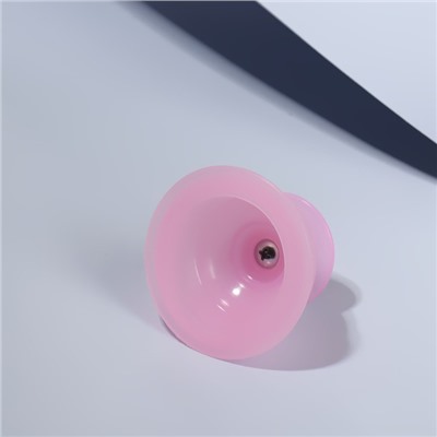 Банка вакуумная для массажа, силиконовая, 6,5 × 4,3 см, цвет розовый