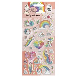 Наклейки объемные "Rainbow unicorn" (MS_57645, MESHU) 10*23см