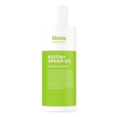 Likato Бальзам для волос восстанавливающий / Recovery Repairing Hair Balm Biotin + Argan Oil, 250 мл