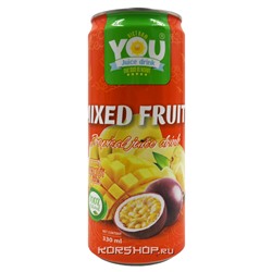 Безалкогольный негазированный напиток с фруктовым соком Мультифрукт You Vietnam, Вьетнам, 330 мл
