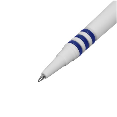 Ручка шар. OfficeSpace (TBbu_68756) синяя, 0.7мм, белый корпус, синяя подставка