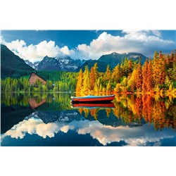 Картина по номерам на холсте "Зеркальное озеро близ гор" 30*40см (ХК-6297)