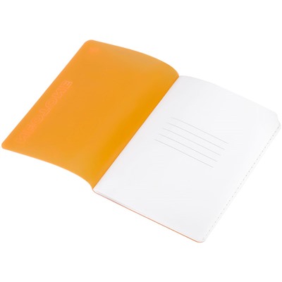 Книжка записная А6  60л. "Neotone. Оранжевая" (NA6t50d_61083, "BG") пластиковая обложка, тиснение, блок в точку 80г/м
