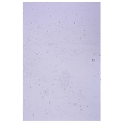 Раскраска Проф-Пресс "Картины для раскрашивания по номерам. Ванильное небо" (31391-4) 10 картин