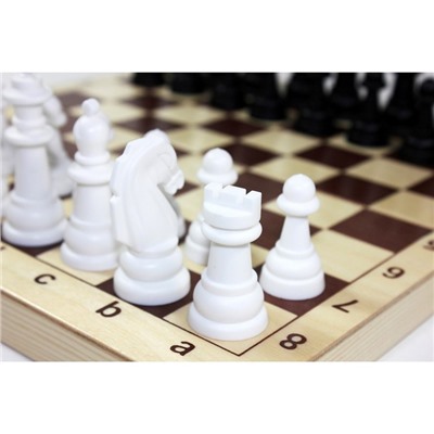 Игра настольная «Шахматы», деревянная коробка, поле: 29 × 29 см