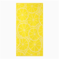 Полотенце махровое Lemon color, 70х130 см, цвет жёлтый