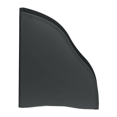 Лоток вертикальный для бумаг СТАММ "Дельта" черный (ЛТВ-30445) ширина 85мм