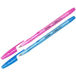 Ручка шар. Berlingo "Tribase Sparkle" (CBp_70962) синяя, 0.7мм., цветной корпус ассорти