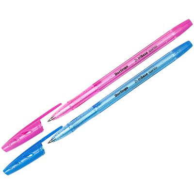 Ручка шар. Berlingo "Tribase Sparkle" (CBp_70962) синяя, 0.7мм., цветной корпус ассорти
