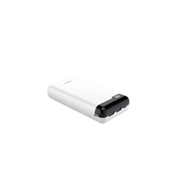 Аккумулятор внешний "GOLF Power Bank" 20000 mAh, 2.1А, USB/Type-C, LED дисплей (LCD22_White) белый