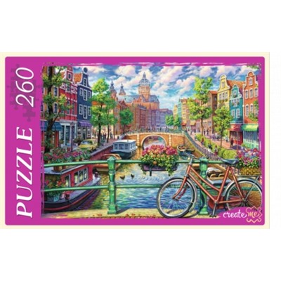 Puzzle  260 элементов "Канал в Амстердаме" (П260-1778)