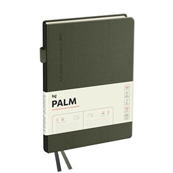 Ежедневник BG 2025г. А5 176л. кожзам "Palm. Dark khaki" (DdА5_61300) темно-зеленый