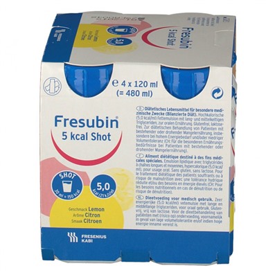 Fresubin(Фресубин) 5 kcal SHOT Lemon 4X120 мл