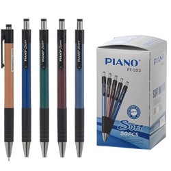Ручка шар. автомат. PIANO (РT-323) синяя, на масляной основе, цветной корпус