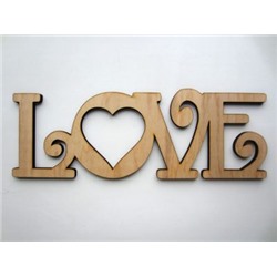 Декоративная табличка "Love"