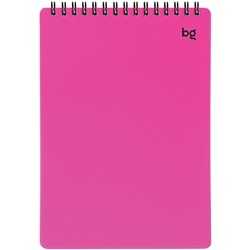 Блокнот А5 60л. на гребне "Neon. Розовый" ("BG", Б5гр60_пл 62088) пластиковая обложка, тиснение фольгой