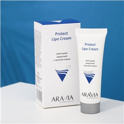 Липо-крем защитный Aravia Professional, с маслом норки, Protect Lipo Cream, 50 мл