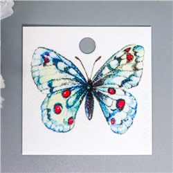 Бирка "Бабочка голубая" 4х4 см