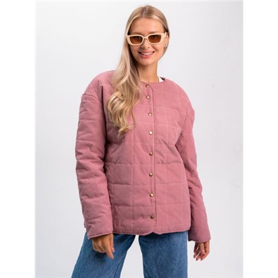 Куртка-пиджак "Гамма" серо-розовый